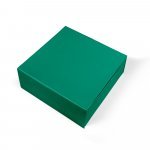 VAULT L. Caixa L em cart&atilde;o com revestimento em PVC - Verde
