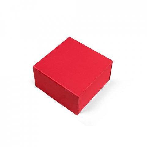 VAULT M. Caixa M em cart&atilde;o com revestimento em PVC - Vermelho