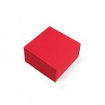 VAULT M. Caixa M em cart&atilde;o com revestimento em PVC - Vermelho