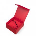 VAULT M. Caixa M em cart&atilde;o com revestimento em PVC - Vermelho