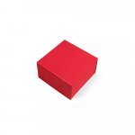 VAULT S. Caixa S em cart&atilde;o com revestimento em PVC - Vermelho