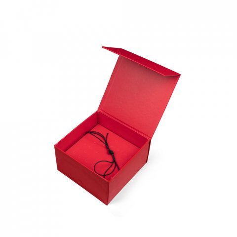 VAULT S. Caixa S em cart&atilde;o com revestimento em PVC - Vermelho