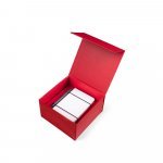 VAULT S. Caixa S em cart&atilde;o com revestimento em PVC - Vermelho