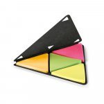 FAULKNER. 4 blocos adesivados triangulares - Preto