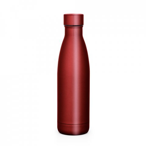 BUFFON. Garrafa t&eacute;rmica em a&ccedil;o inox de parede dupla isolada a v&aacute;cuo (500 mL) - Vermelho