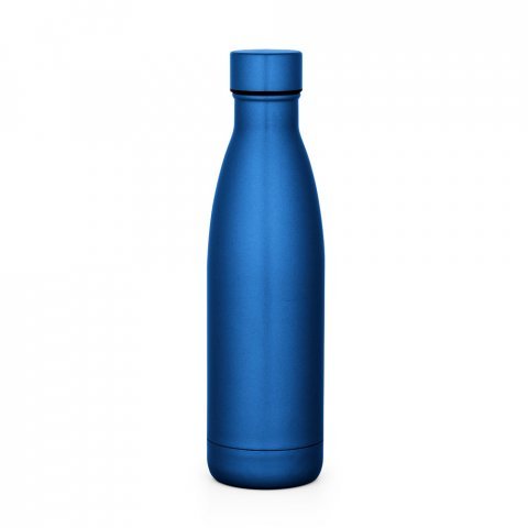 BUFFON. Garrafa t&eacute;rmica em a&ccedil;o inox de parede dupla isolada a v&aacute;cuo (500 mL) - Azul royal