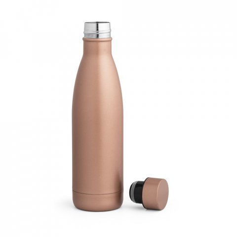 BUFFON. Garrafa t&eacute;rmica em a&ccedil;o inox de parede dupla isolada a v&aacute;cuo (500 mL) - Champanhe
