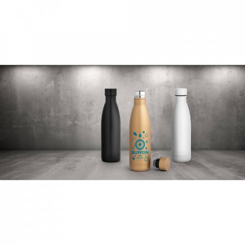 BUFFON. Garrafa t&eacute;rmica em a&ccedil;o inox de parede dupla isolada a v&aacute;cuo (500 mL)