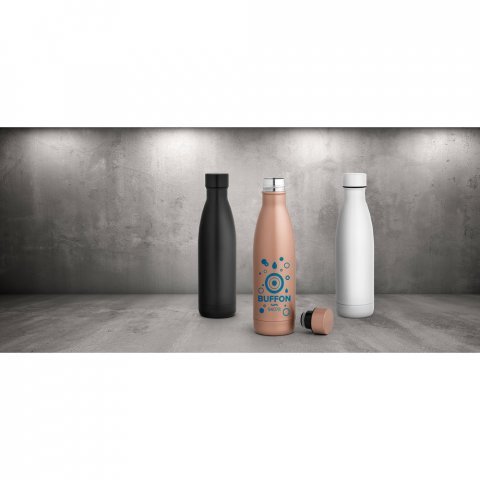 BUFFON. Garrafa t&eacute;rmica em a&ccedil;o inox de parede dupla isolada a v&aacute;cuo (500 mL)