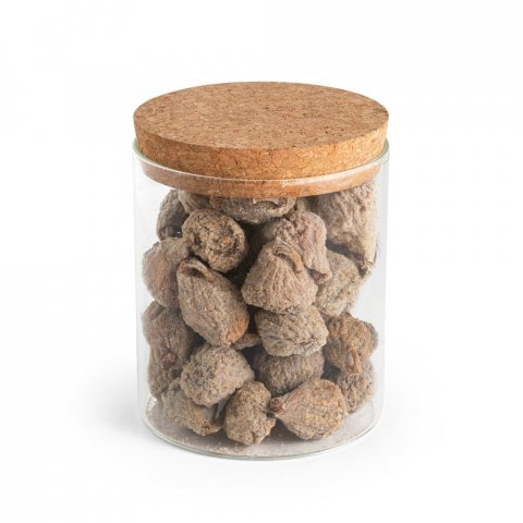 SPICE 700. Frasco em vidro borosilicato com tampa de corti&ccedil;a 700 mL - Natural