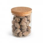 SPICE 700. Frasco em vidro borosilicato com tampa de corti&ccedil;a 700 mL - Natural
