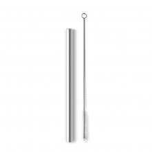 KAHANA WIDE. Canudo em a&ccedil;o inox com escova de limpeza