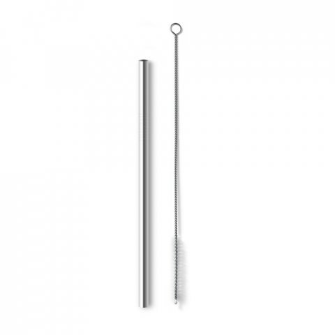 KAHANA. Canudo em a&ccedil;o inox com escova de limpeza