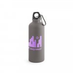 COLLINA. Squeeze em alum&iacute;nio com acabamento mate (540 mL) - Cinza escuro