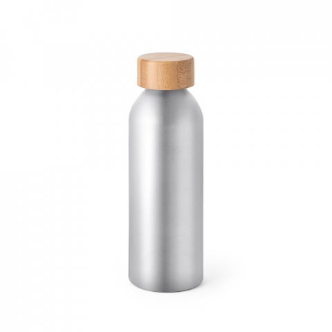 QUETA. Squeeze em alum&iacute;nio com acabamento mate (550 mL) - Cromado satinado