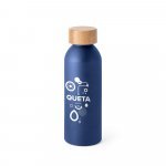 QUETA. Squeeze em alum&iacute;nio com acabamento mate (550 mL) - Azul marinho