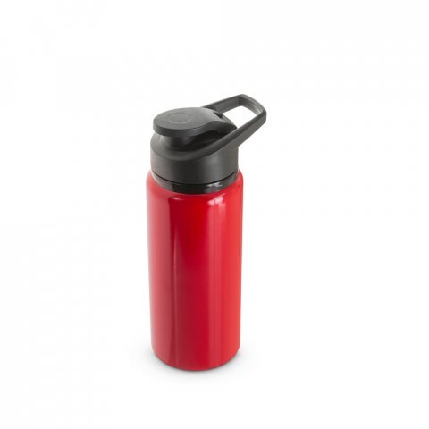 SHAWN. Squeeze esportiva em alum&iacute;nio 100% reciclado com parede simples 660 mL - Vermelho