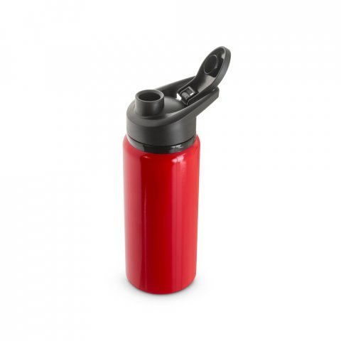 SHAWN. Squeeze esportiva em alum&iacute;nio 100% reciclado com parede simples 660 mL - Vermelho