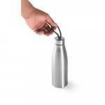 MORGAN. Squeeze em a&ccedil;o inox 90% reciclado de parede simples (710 mL) - Cromado satinado