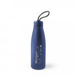 MORGAN. Squeeze em a&ccedil;o inox 90% reciclado de parede simples (710 mL) - Azul marinho