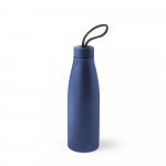 MORGAN. Squeeze em a&ccedil;o inox 90% reciclado de parede simples (710 mL) - Azul marinho