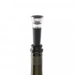 VIOGNIER. Rolha de vinho em PP com sistema de bomba de v&aacute;cuo - Preto