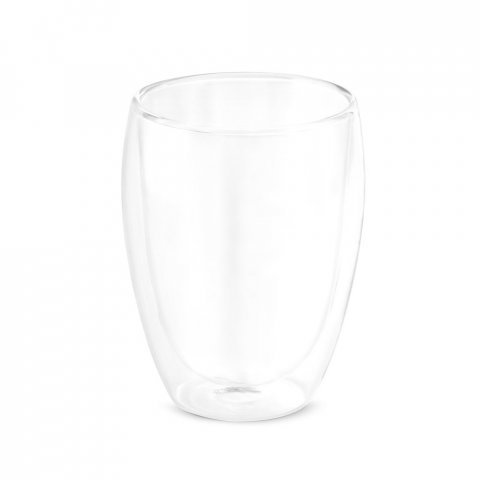 MACHIATO CUP. Copo em vidro borossilicato com parede dupla, isolada a ar (350 mL) - Transparente