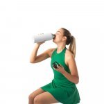 SINNER. Garrafa esportiva t&eacute;rmica em a&ccedil;o inox 90% reciclado com revestimento em p&oacute; (1200 mL) - Branco