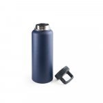 SINNER. Garrafa esportiva t&eacute;rmica em a&ccedil;o inox 90% reciclado com revestimento em p&oacute; (1200 mL) - Azul marinho