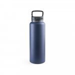 SINNER. Garrafa esportiva t&eacute;rmica em a&ccedil;o inox 90% reciclado com revestimento em p&oacute; (1200 mL) - Azul marinho