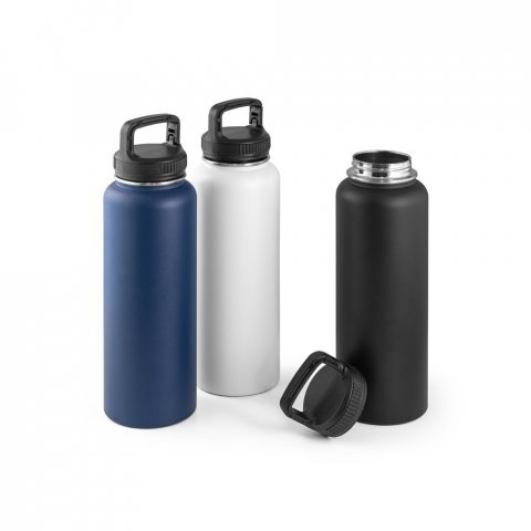 SINNER. Garrafa esportiva t&eacute;rmica em a&ccedil;o inox 90% reciclado com revestimento em p&oacute; (1200 mL)