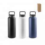 SINNER. Garrafa esportiva t&eacute;rmica em a&ccedil;o inox 90% reciclado com revestimento em p&oacute; (1200 mL)