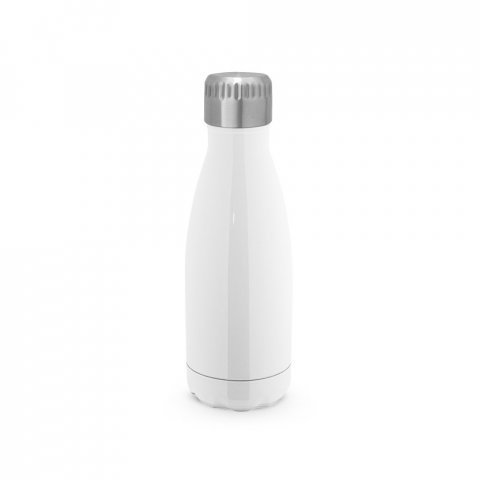AMORTI S. Garrafa para sublima&ccedil;&atilde;o em a&ccedil;o inox com parede dupla, isolada a v&aacute;cuo (380 mL) - Branco