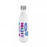 AMORTI L. Garrafa para sublima&ccedil;&atilde;o em a&ccedil;o inox com parede dupla, isolada a v&aacute;cuo (800 mL) - Branco