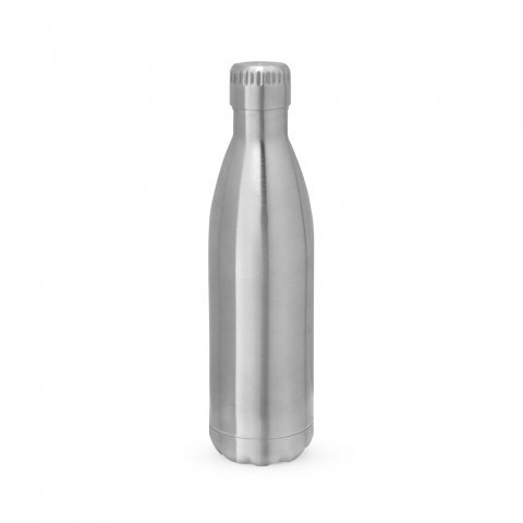 AMORTI L. Garrafa para sublima&ccedil;&atilde;o em a&ccedil;o inox com parede dupla, isolada a v&aacute;cuo (800 mL) - Cromado satinado