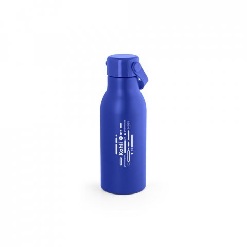 KHOLI. Squeeze em alum&iacute;nio 100% reciclado com parede simples e acabamento mate (700 mL) - Azul