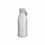KHOLI. Squeeze em alum&iacute;nio 100% reciclado com parede simples e acabamento mate (700 mL) - Cromado satinado