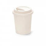 TONALI 350. Copo de viagem em PP (350 mL) - Branco pastel
