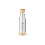 BROMELL 550. Garrafa t&eacute;rmica em a&ccedil;o inox 90% reciclado de parede dupla isolada a v&aacute;cuo (550 mL) - Cromado satinado