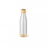 BROMELL 550. Garrafa t&eacute;rmica em a&ccedil;o inox 90% reciclado de parede dupla isolada a v&aacute;cuo (550 mL) - Cromado satinado