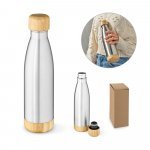 BROMELL 550. Garrafa t&eacute;rmica em a&ccedil;o inox 90% reciclado de parede dupla isolada a v&aacute;cuo (550 mL)