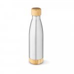BROMELL 800. Garrafa t&eacute;rmica em a&ccedil;o inox 90% reciclado de parede dupla isolada a v&aacute;cuo (800 mL) - Cromado satinado