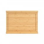 MUGWORT. Conjunto de t&aacute;buas em bambu com 3 facas inclusas - Natural