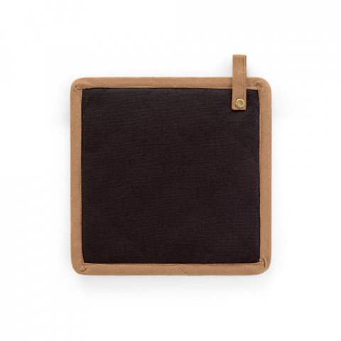CLOVES. Pegador de cozinha em algod&atilde;o canvas (275 g/m&sup2;) - Preto