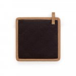CLOVES. Pegador de cozinha em algod&atilde;o canvas (275 g/m&sup2;) - Preto
