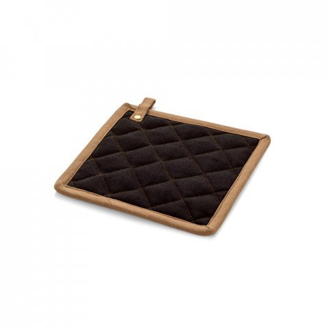 CLOVES. Pegador de cozinha em algod&atilde;o canvas (275 g/m&sup2;) - Preto