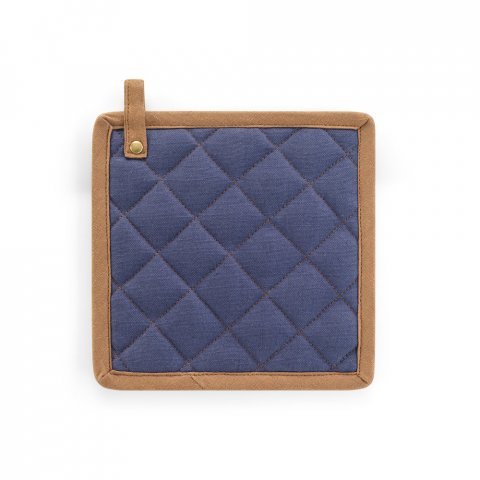 CLOVES. Pegador de cozinha em algod&atilde;o canvas (275 g/m&sup2;) - Azul