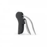 LAGREIN. Saca-rolhas em ABS e zinco com alavanca autom&aacute;tica para abertura f&aacute;cil - Preto