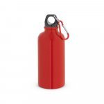 KARSTEN M. Squeeze esportiva em a&ccedil;o inox, de parede simples com acabamento brilhante (560 mL) - Vermelho