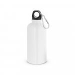 KARSTEN M. Squeeze esportiva em a&ccedil;o inox, de parede simples com acabamento brilhante (560 mL) - Branco
